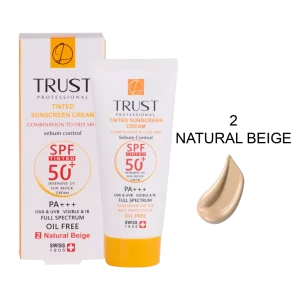 کرم ضد آفتاب رنگی و کنترل چربی بژ طبیعی (پوست مختلط تا چرب) (2024)